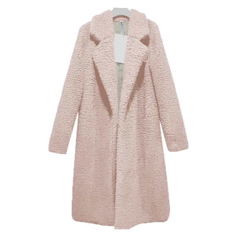 Streetwave Long Teddy Coat With Hood For Women Warm Winter Coat Cozy Layering Essential