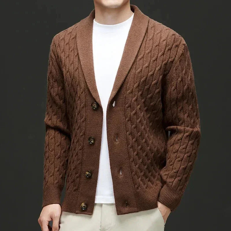 Chase Shawl Wool Cardigan