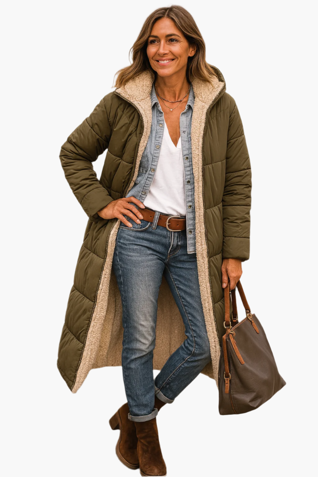 Street Wave Quilted Fleece Lined Puffer Coat For Women Warmth And Comfort