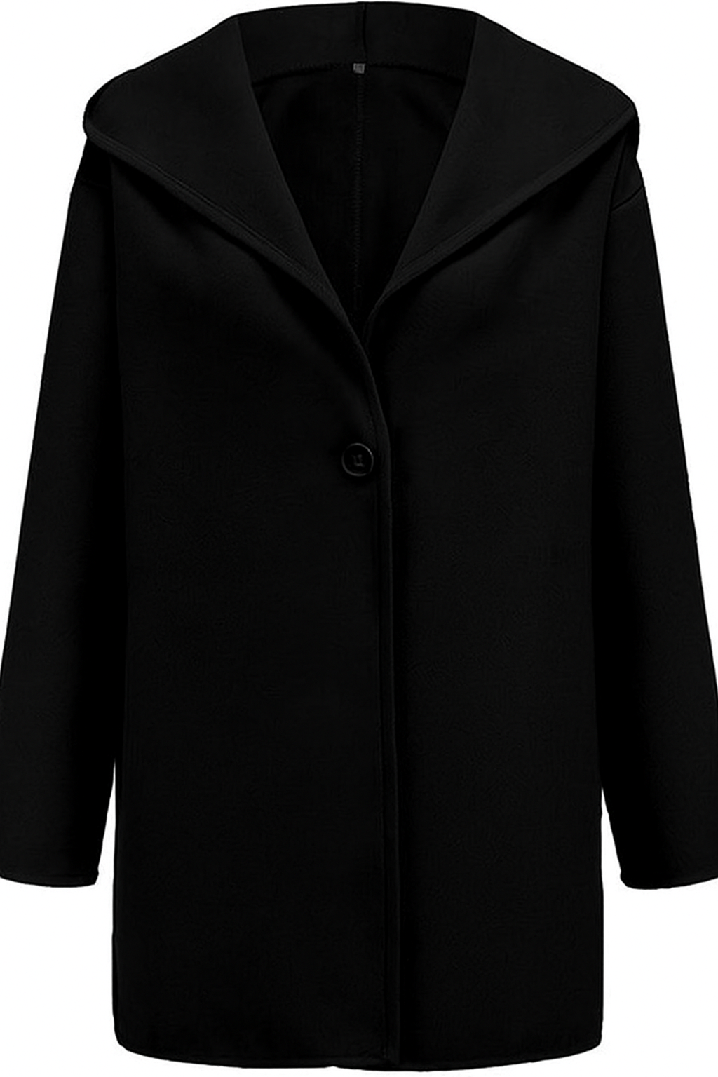 Street-Wave Minimalist Hooded Coat For Everyday City Wear Single-Breasted Winter Outerwear