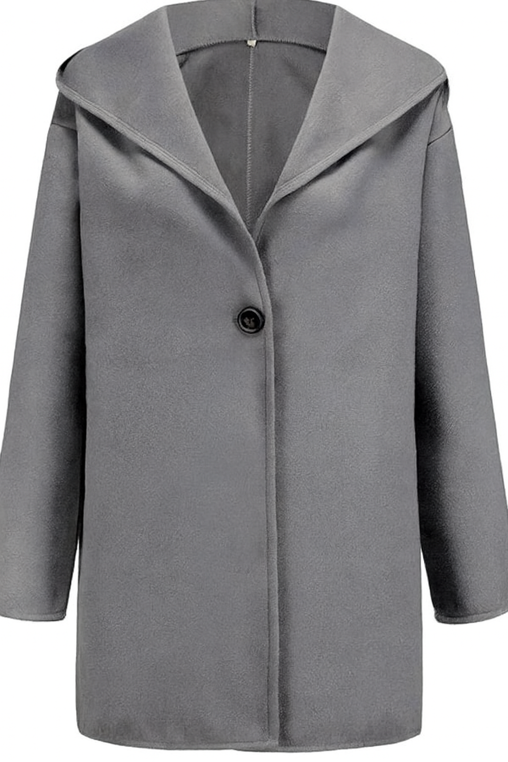 Street-Wave Minimalist Hooded Coat For Everyday City Wear Single-Breasted Winter Outerwear