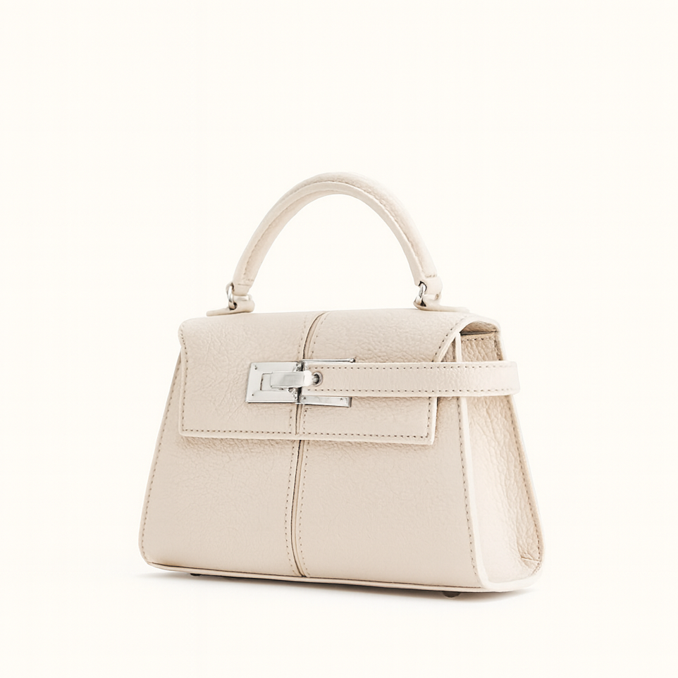 Street-Wave Rhode Mini Crossbody Bag - Compact Denim Texture With Top Handle And Detachable Strap
