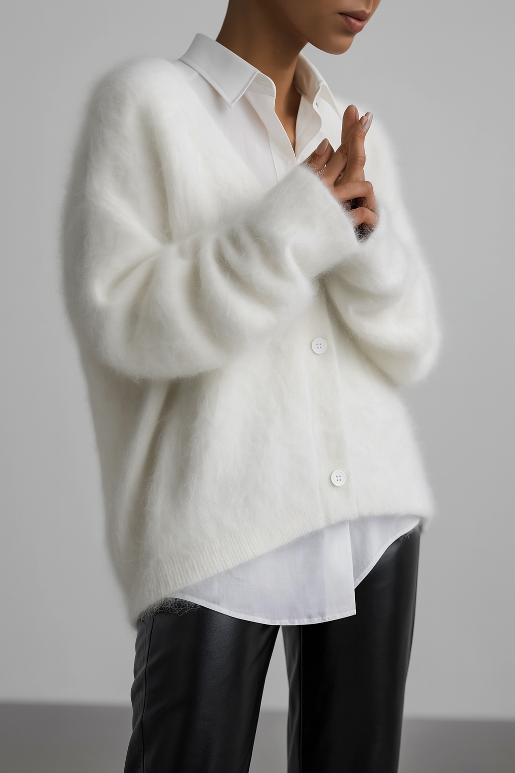 Street-Wave Luxurious Cashmere Cardigan For Women Soft Warm Knit With Button Front