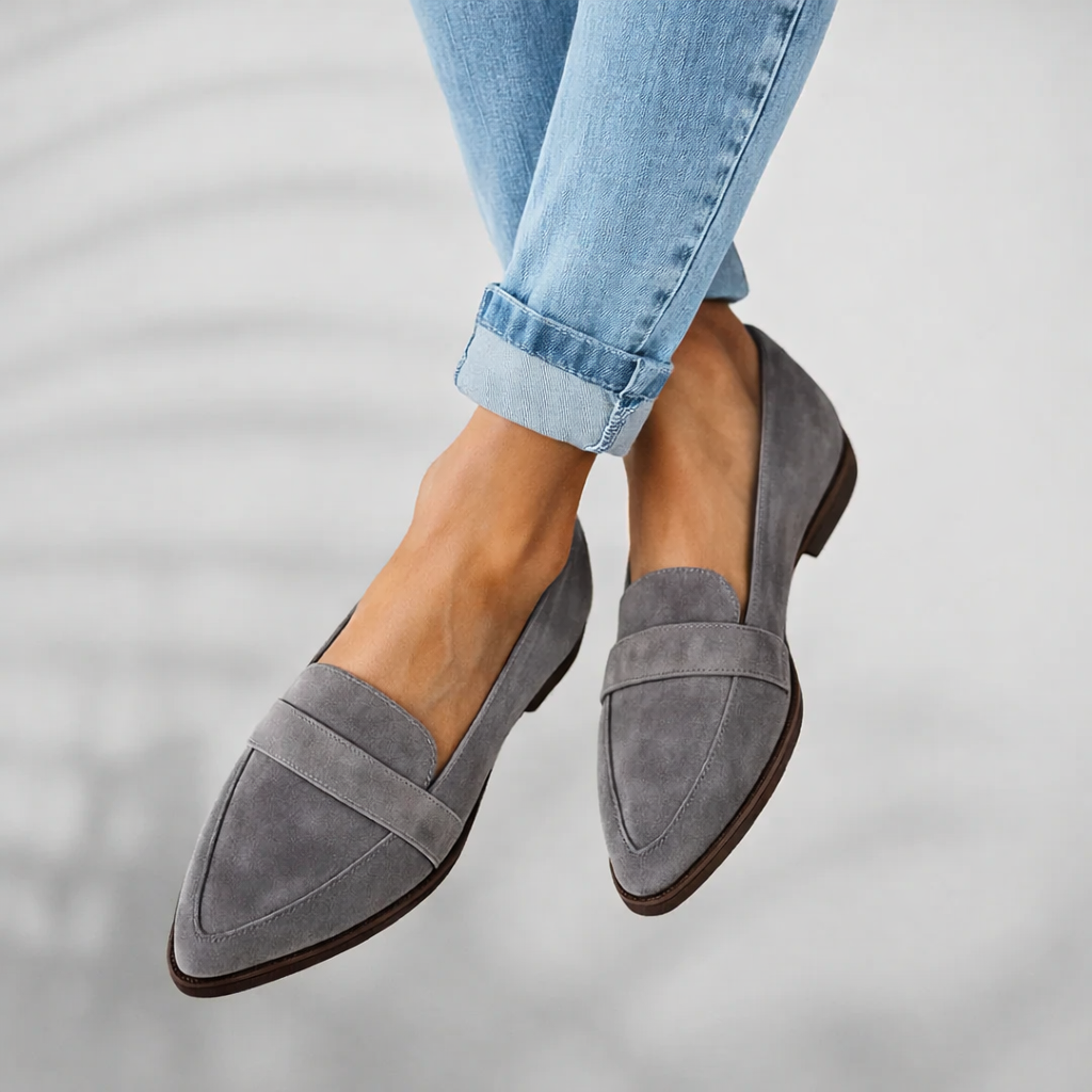 Women's Sleek Toe Loafers with Smooth Finish and Versatile Design