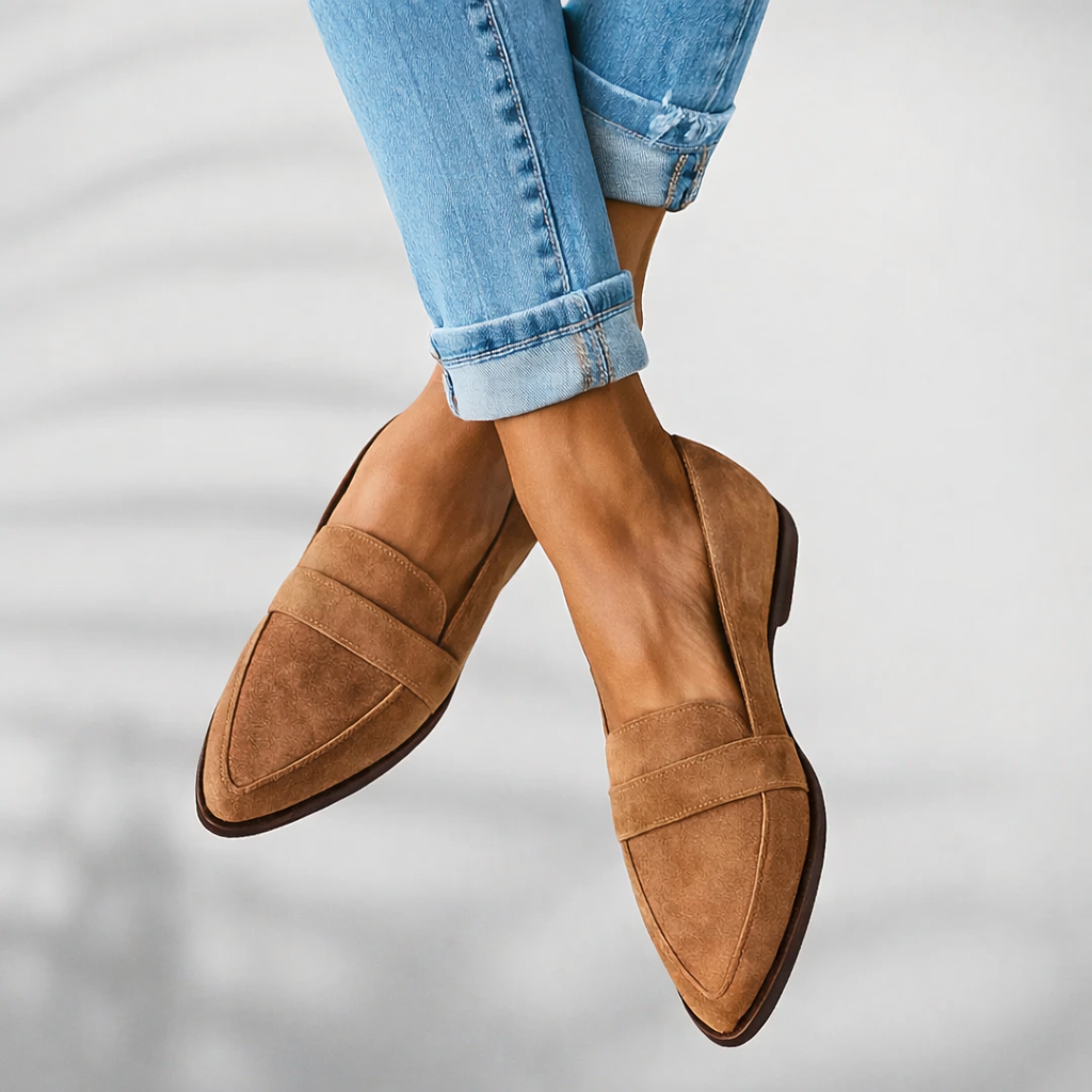Women's Sleek Toe Loafers with Smooth Finish and Versatile Design