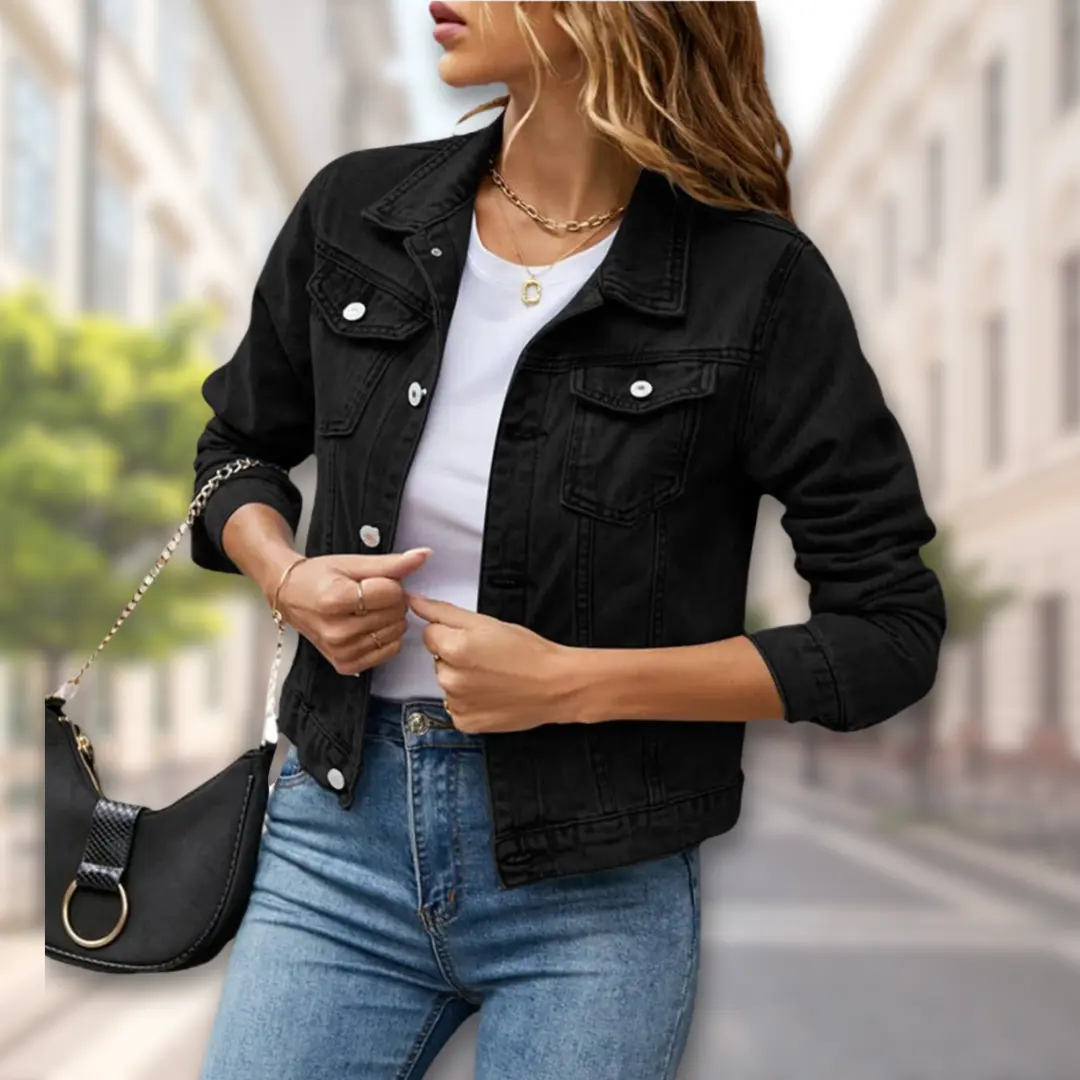 Street-Wave Button-Up Jacket for Women Effortless Style