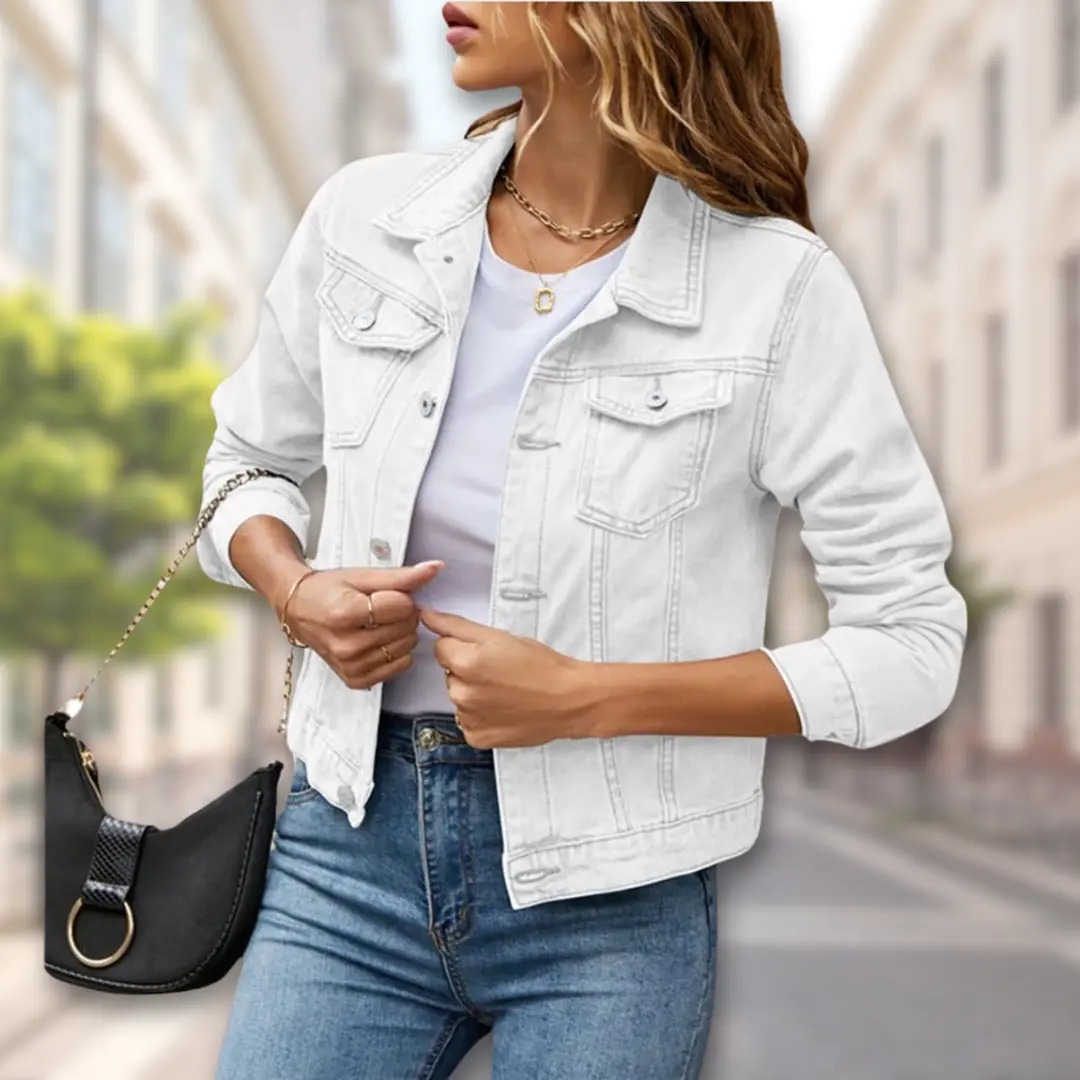 Street-Wave Button-Up Jacket for Women Effortless Style