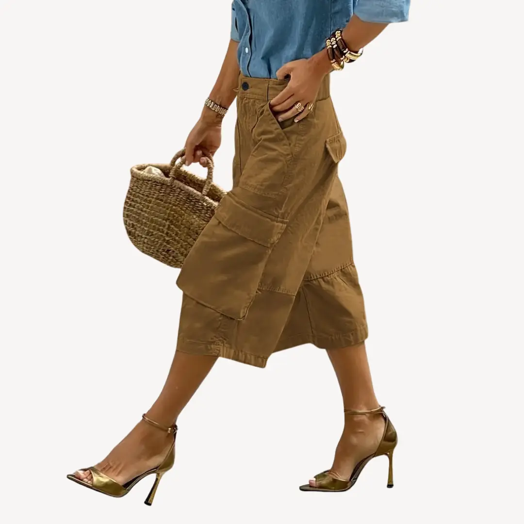 Chic Cargo Pants for Women Street Wave Relaxed Fit Breathable Comfort