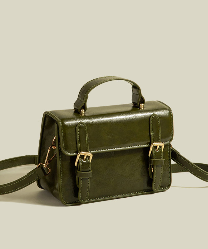 Sac micro chic en similicuir vert uni et durable - Street-Wave