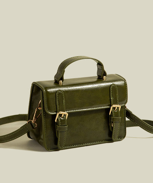 Sac micro chic en similicuir vert uni et durable - Street-Wave