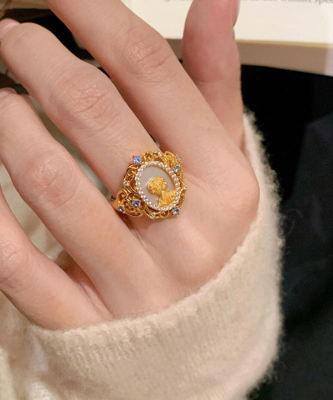 Bagues en or, cuivre et zircon de style chinois - Street-Wave