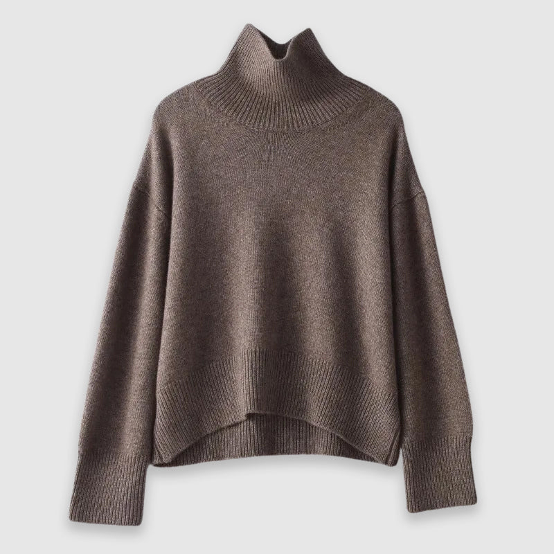 Camille Cashmere Turtleneck Sweater Street Wave Luxuriously Soft Unisex