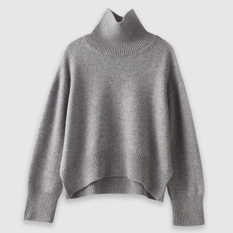 Camille Cashmere Turtleneck Sweater Street Wave Luxuriously Soft Unisex