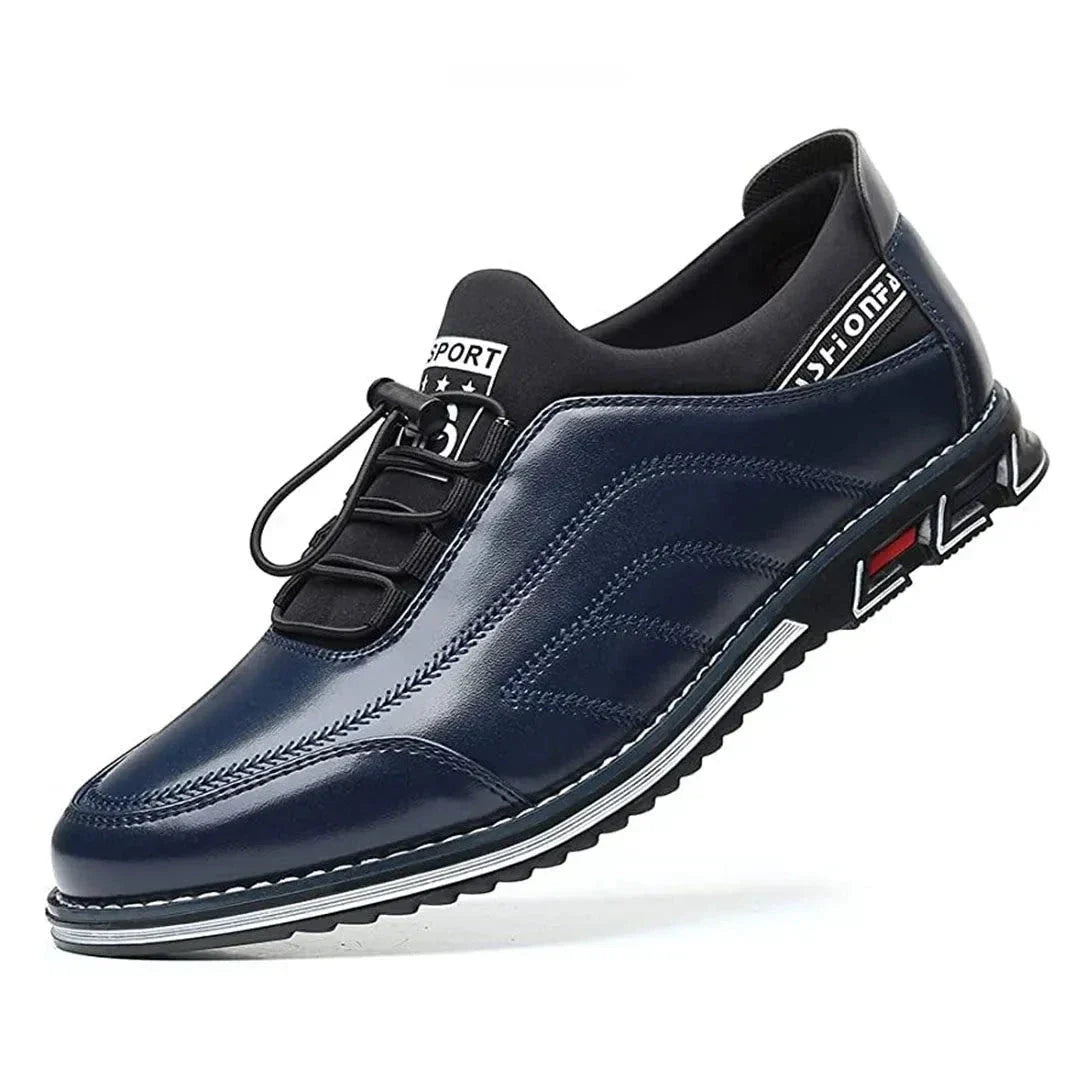 Waylynn Mens Faux Leather Sneakers All Day Comfort Streetwear Ready