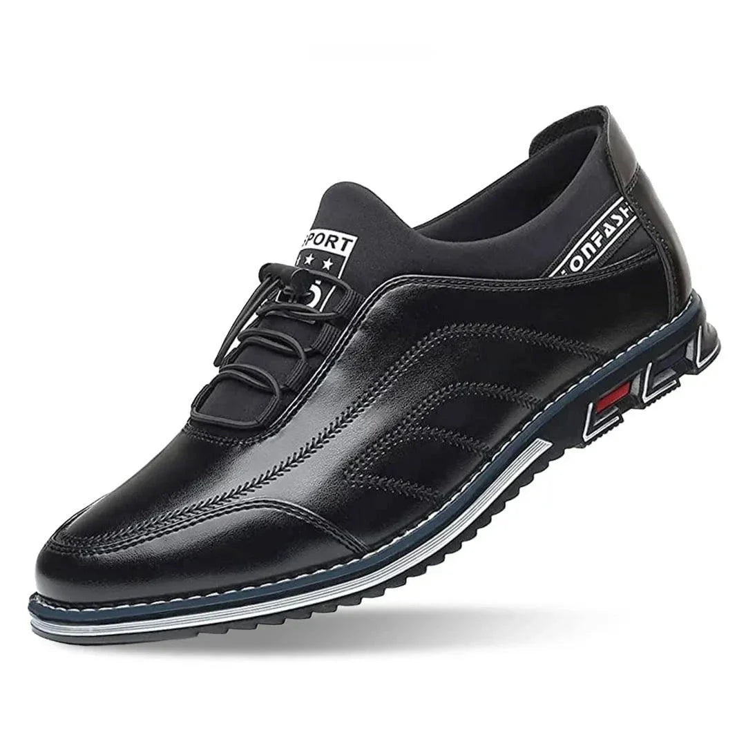 Waylynn Mens Faux Leather Sneakers All Day Comfort Streetwear Ready