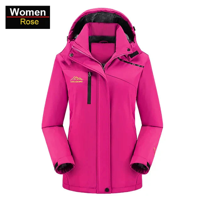 Street-wave Women Waterproof Jacket With Fleece Lining For All Weather Outdoor Adventures