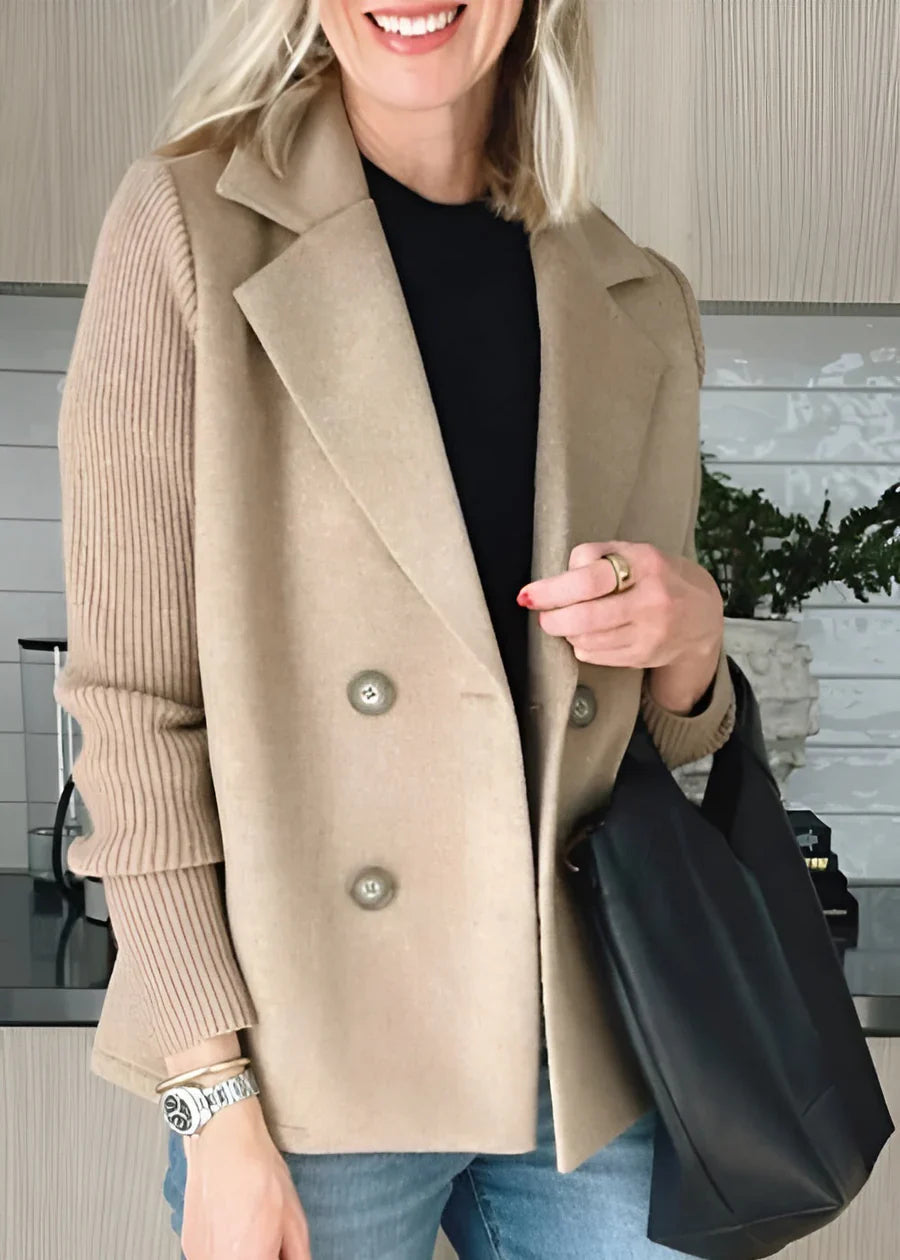 Street-wave Double Breasted Coat For Women Tailored Warmth Chic Timeless Style Premium
