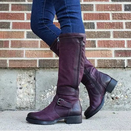 Street Wave Knee High Boots For Women Premium Microfiber Comfort