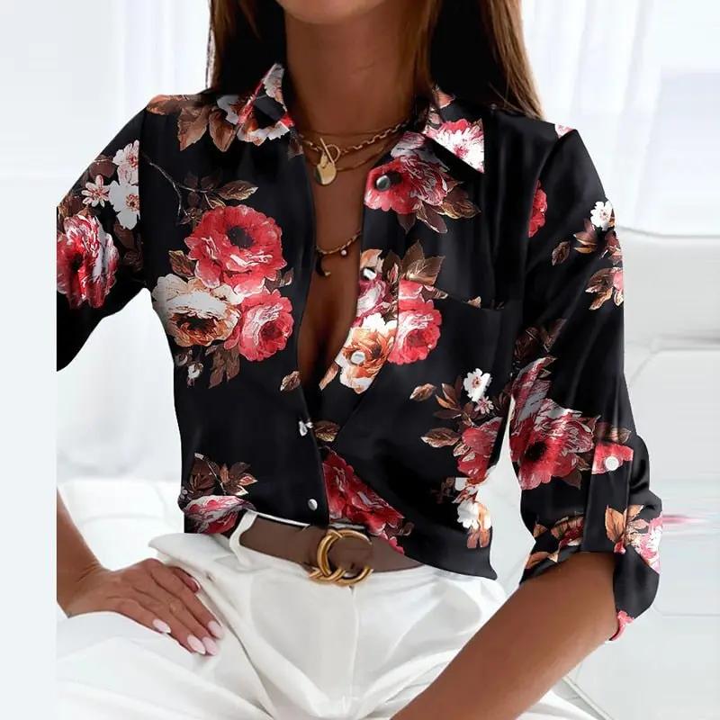 Street Wave Elisa Classic Collared Blouse For Women Polished Comfort