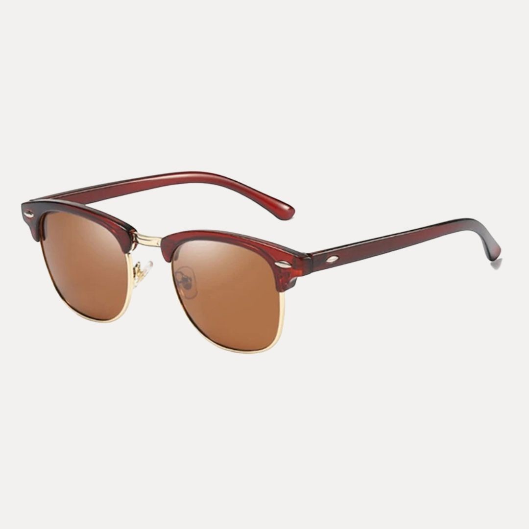Classic Half-Frame Polarized Sunglasses