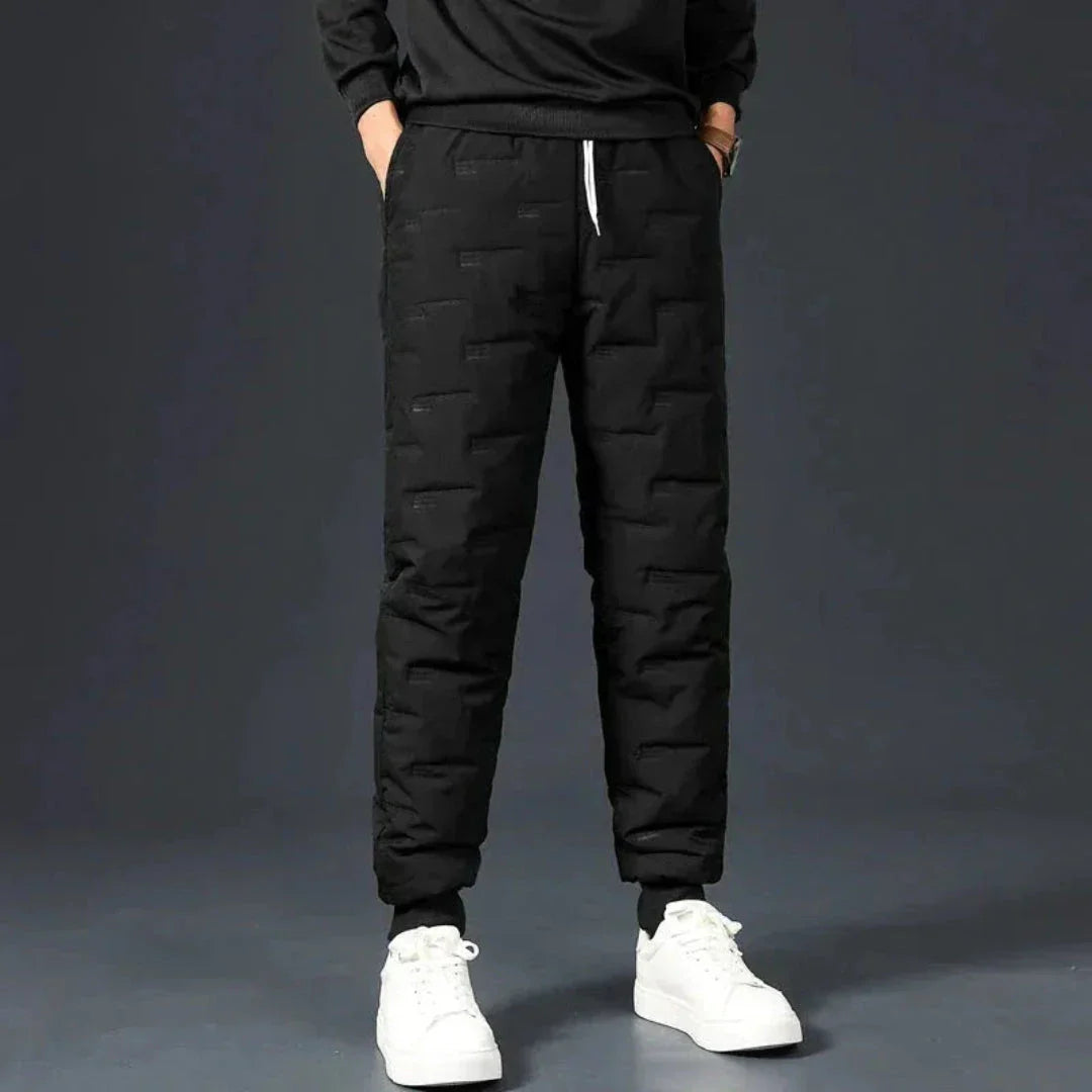 Waylynn Thermal Insulated Windproof Joggers For Men Fleece