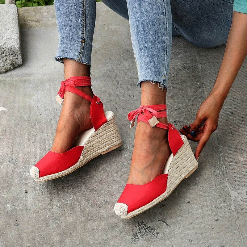 Street Wave Closed Toe Wedge Sandals For Women Stylish Comfortable All Day