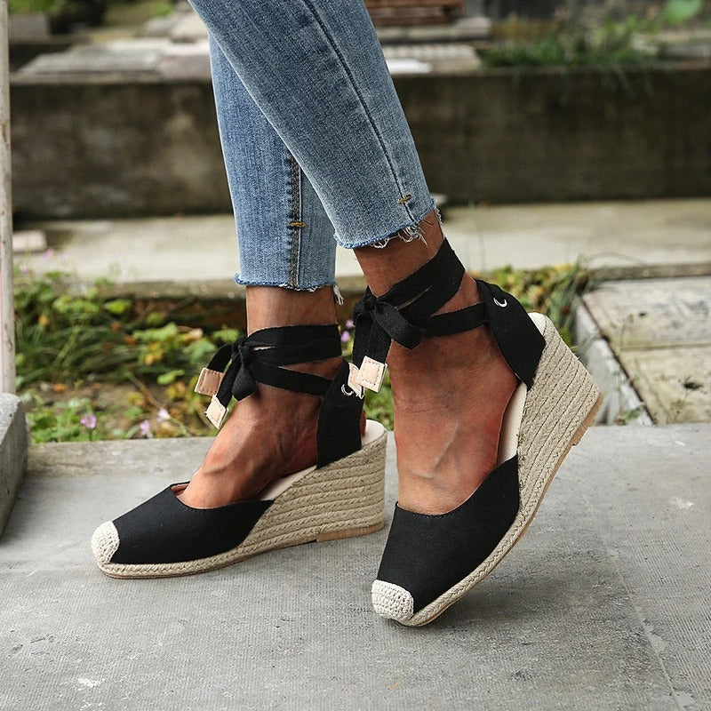 Street Wave Closed Toe Wedge Sandals For Women Stylish Comfortable All Day
