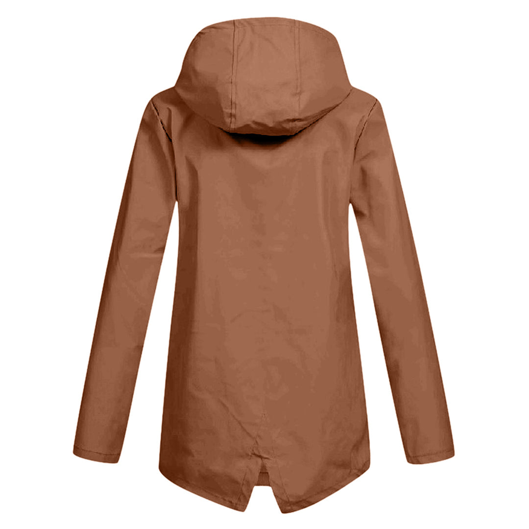 Street-wave Women Lightweight Hooded Jacket With Zipper For Fall Winter Outerwear