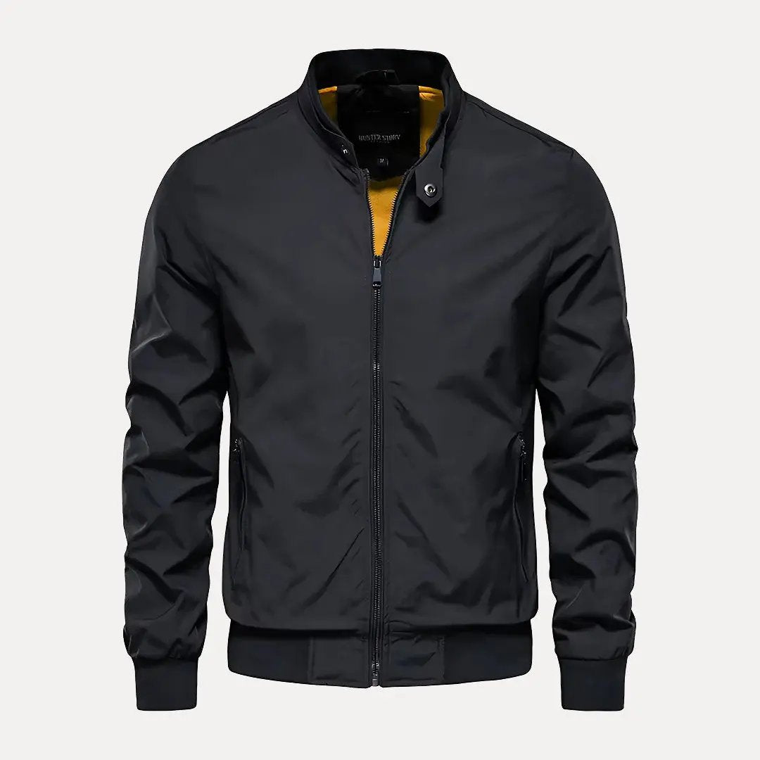 Waylynn Colin Stand Collar Bomber Jacket Unisex Slim Fit