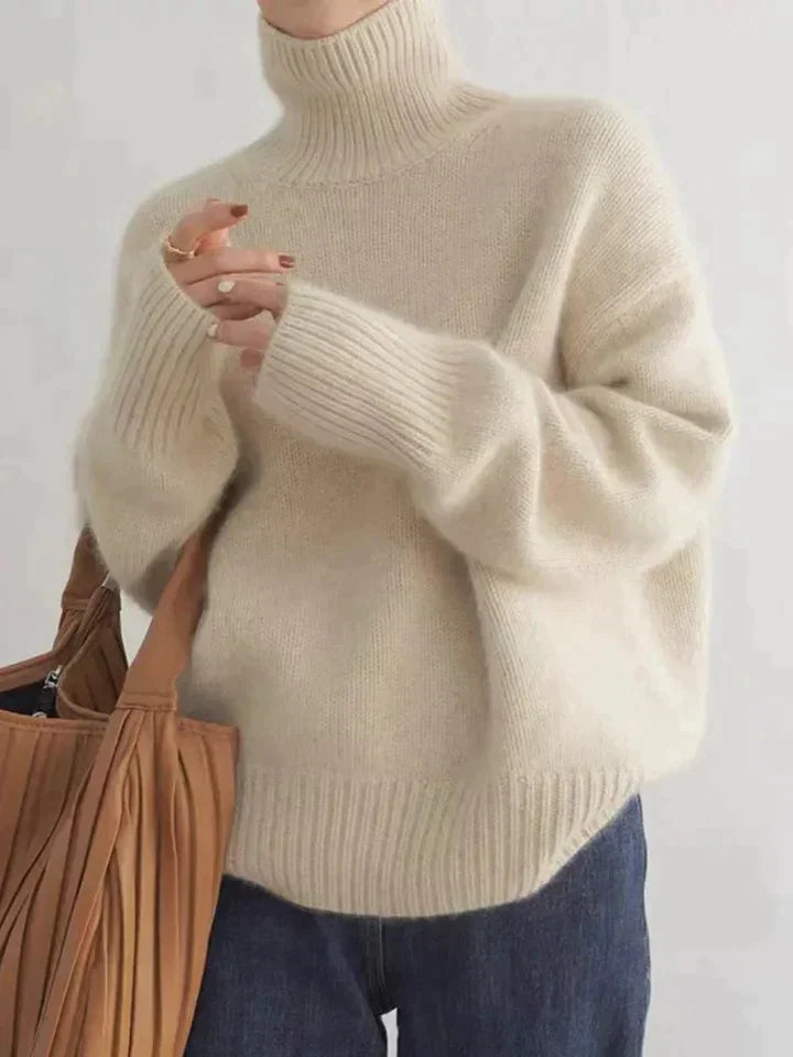 Street-wave Cashmere Turtleneck Sweater For Women Luxurious Soft Warmth And Timeless Silhouette