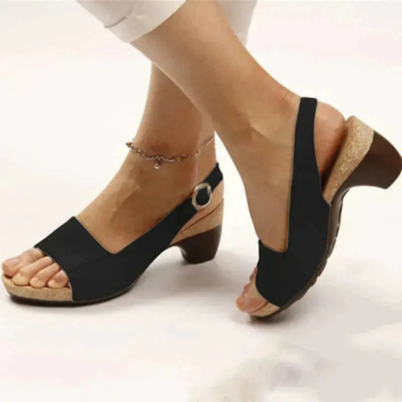Slingback Heels For Women Comfortable All Day Street Wave