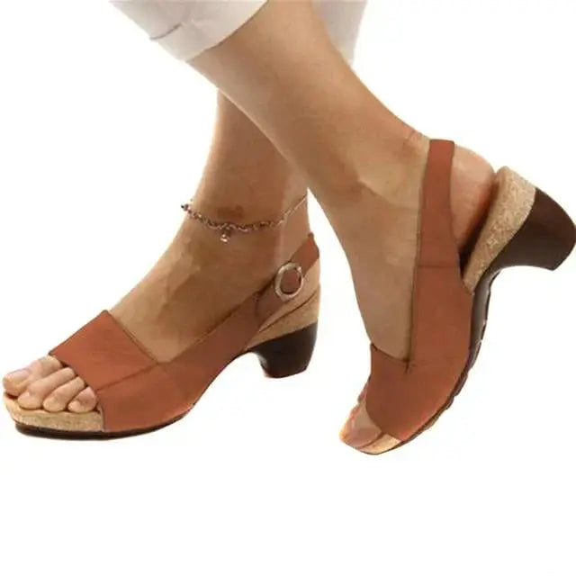 Slingback Heels For Women Comfortable All Day Street Wave
