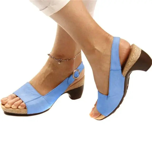 Slingback Heels For Women Comfortable All Day Street Wave