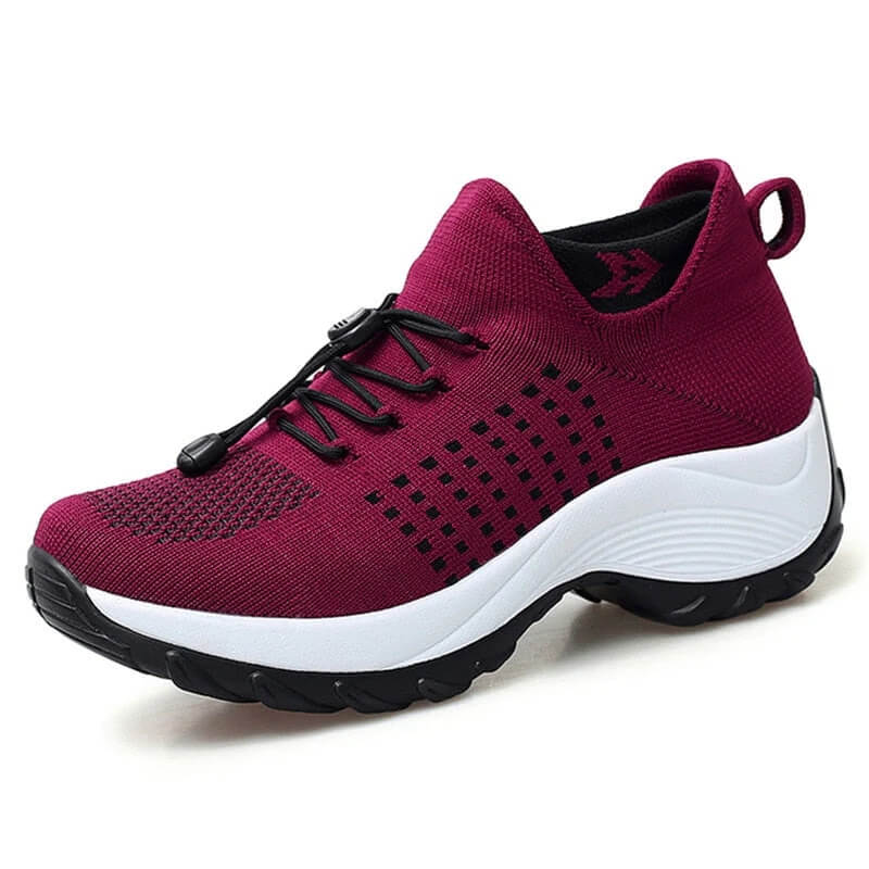 Women's Supportive Footwear with Cushioned Insole and Flexible Sole