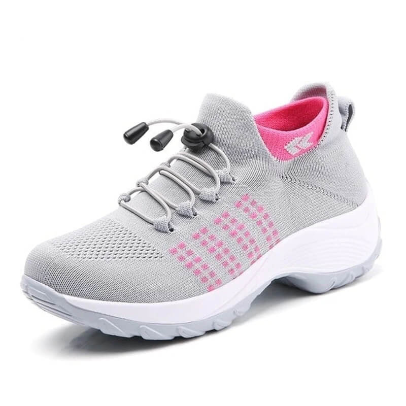 Women's Supportive Footwear with Cushioned Insole and Flexible Sole