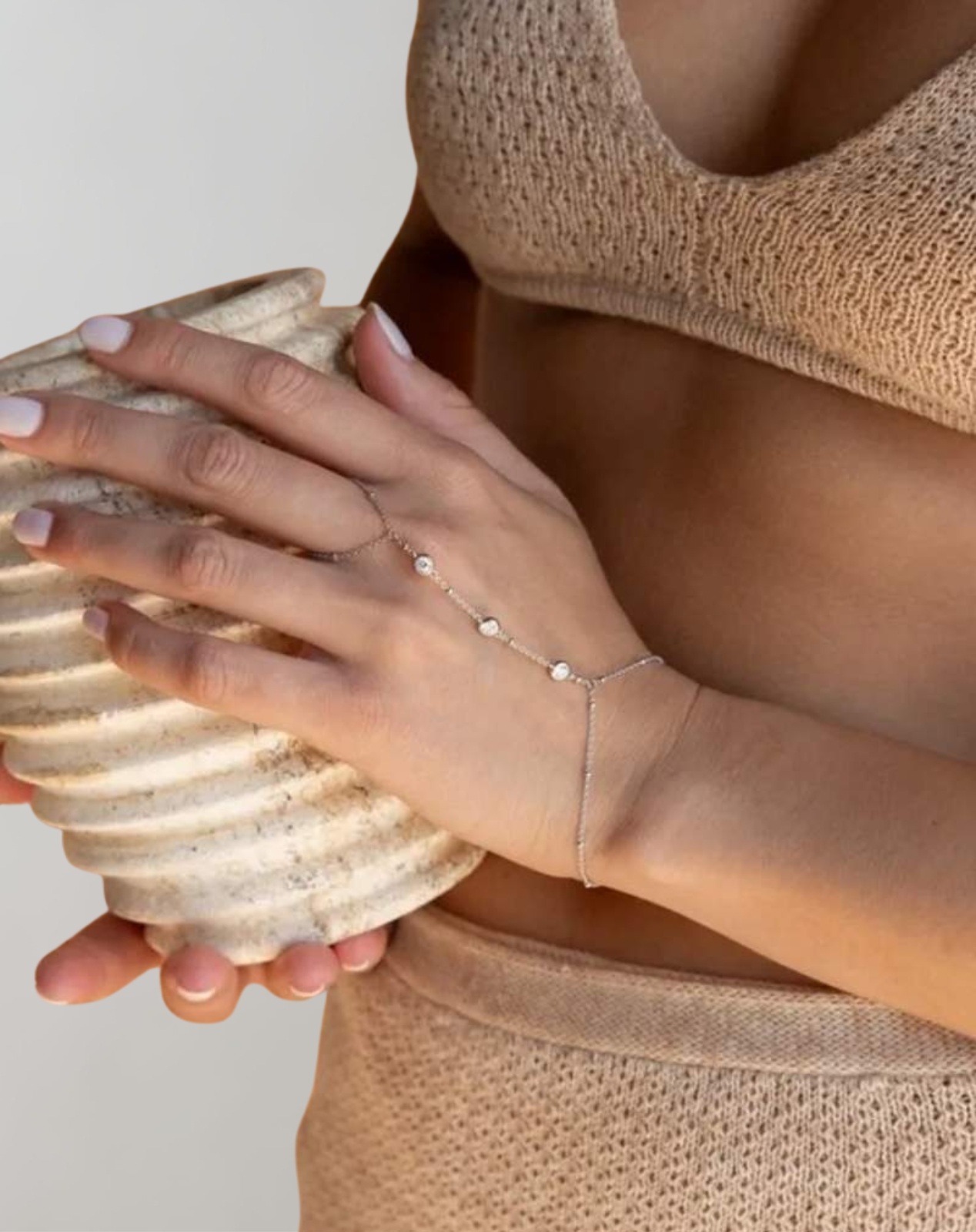 Crystal Hand Chain Bracelet Eliza StreetWave For Women