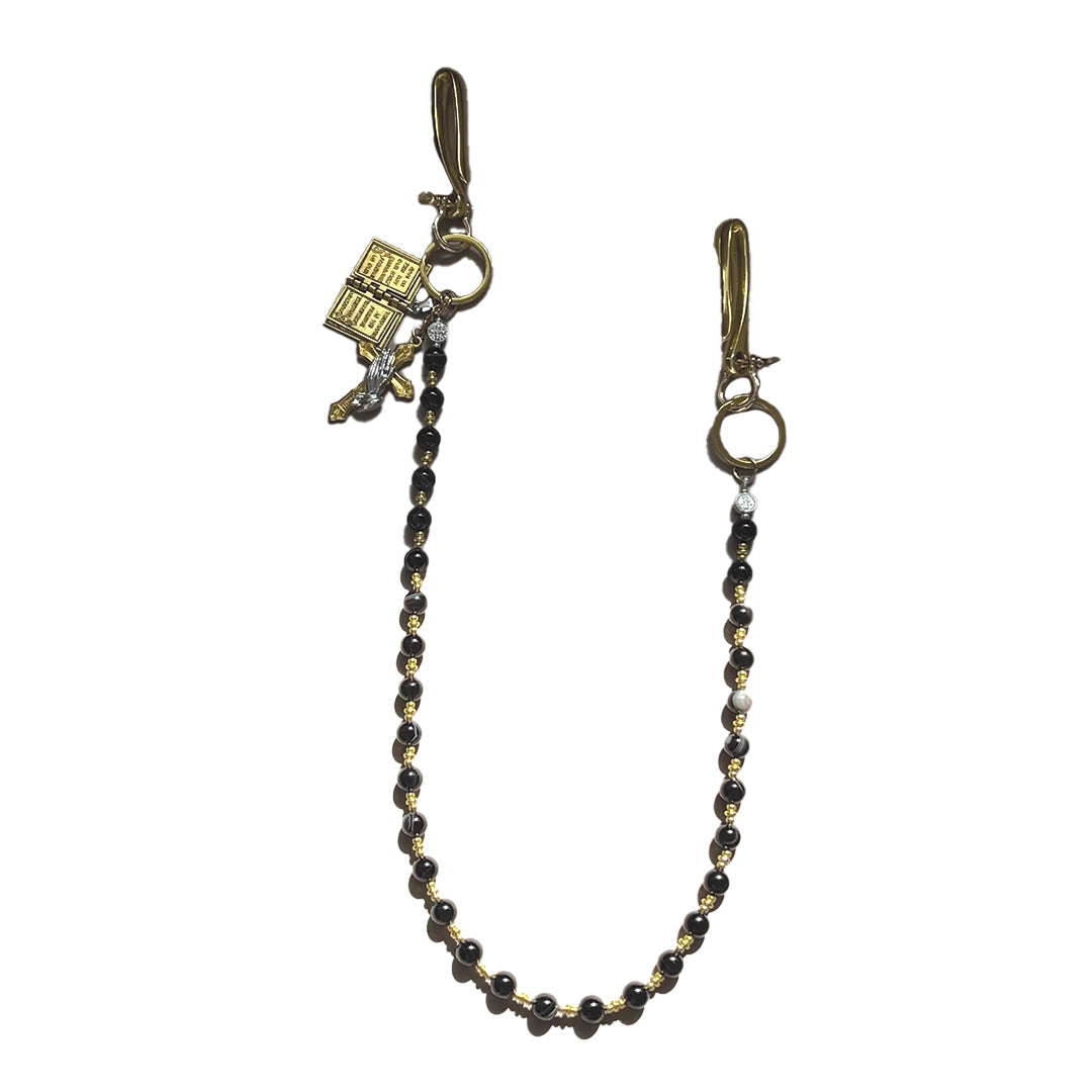 Onyx Prayer Bead Wallet Chain - Street-Wave
