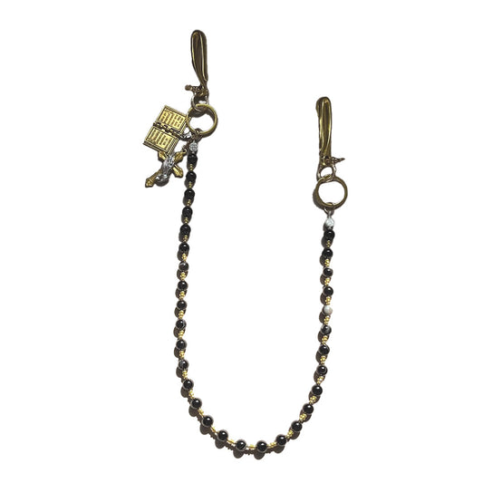 Onyx Prayer Bead Wallet Chain - Street-Wave