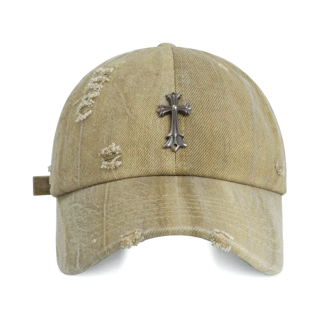 Cross Denim Cap