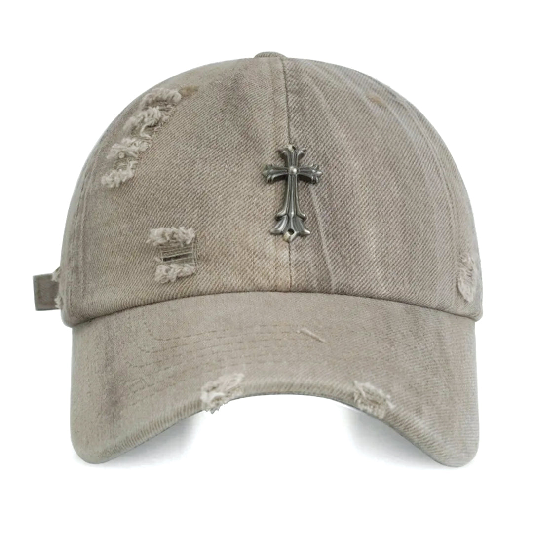 Cross Denim Cap