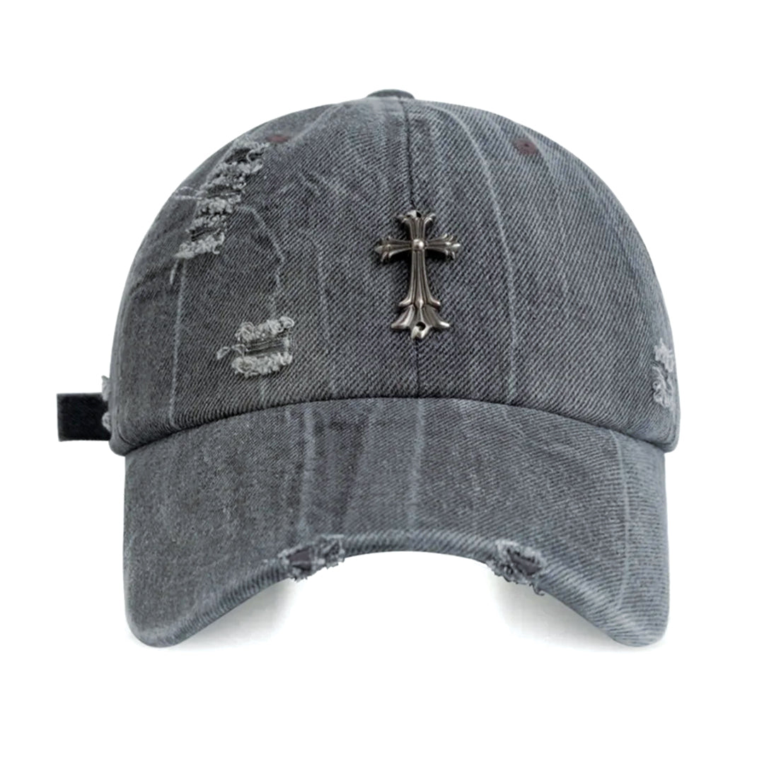 Cross Denim Cap
