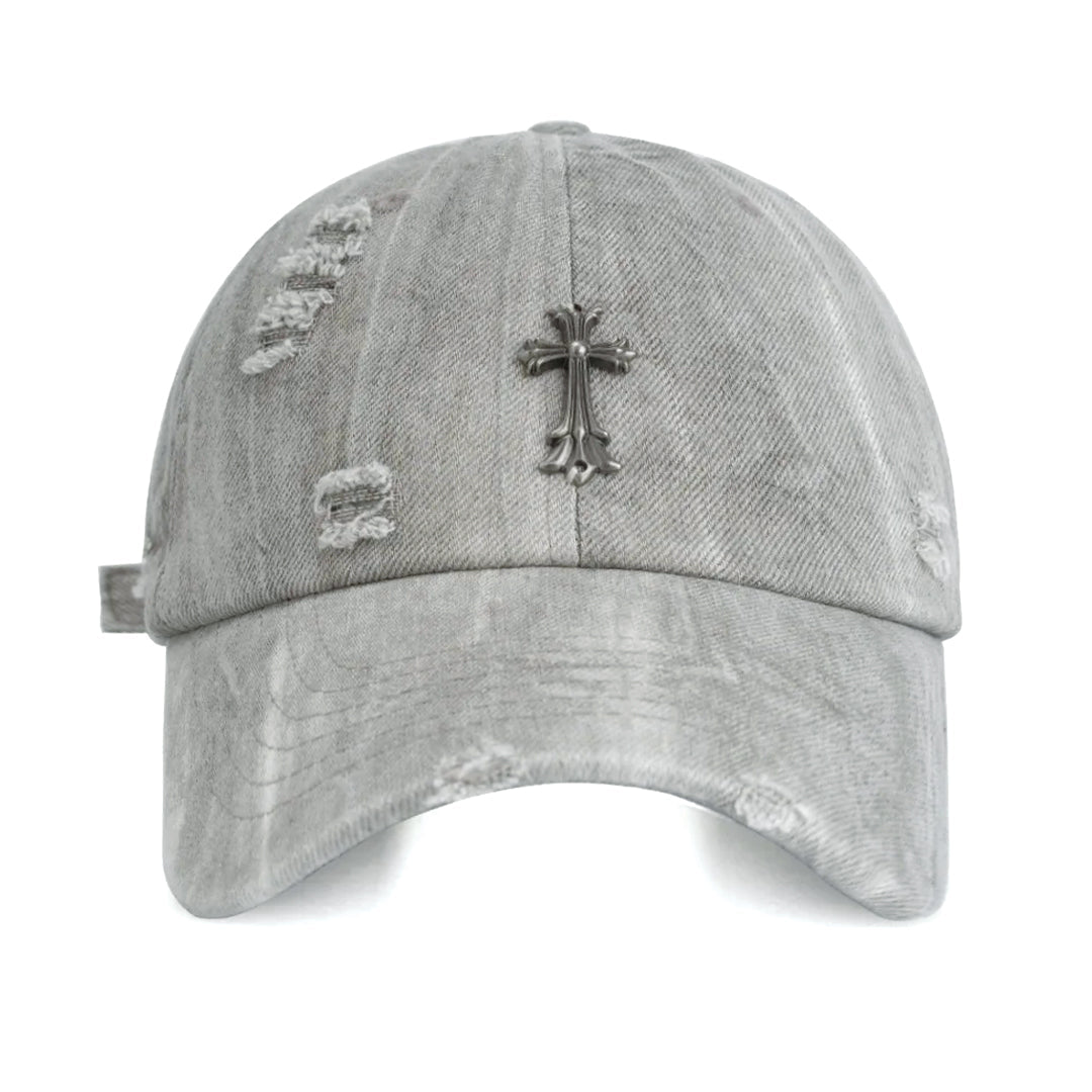 Cross Denim Cap