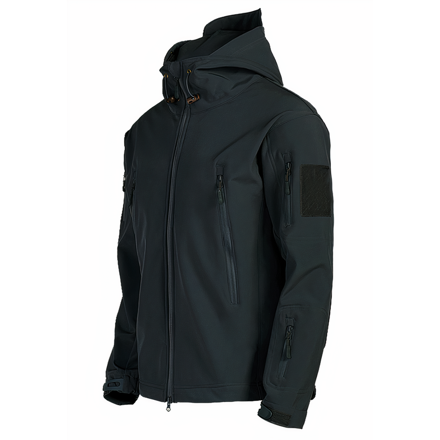 Street-wave Waterproof Military Field Jacket With Hood For Men Durable Weatherproof Outerwear