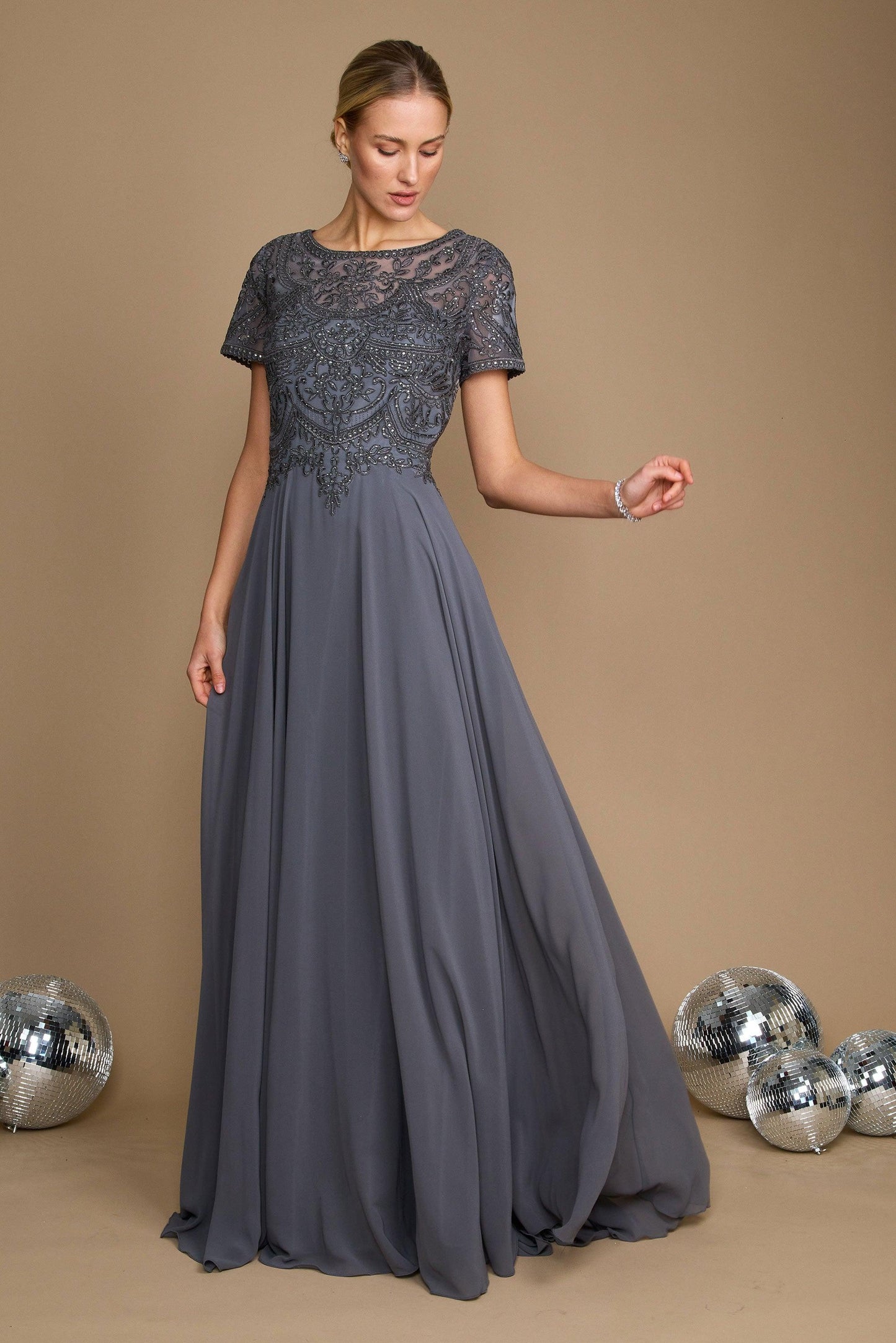 Mother Of The Bride Dress Chiffon Glam For Moms Street-Wave