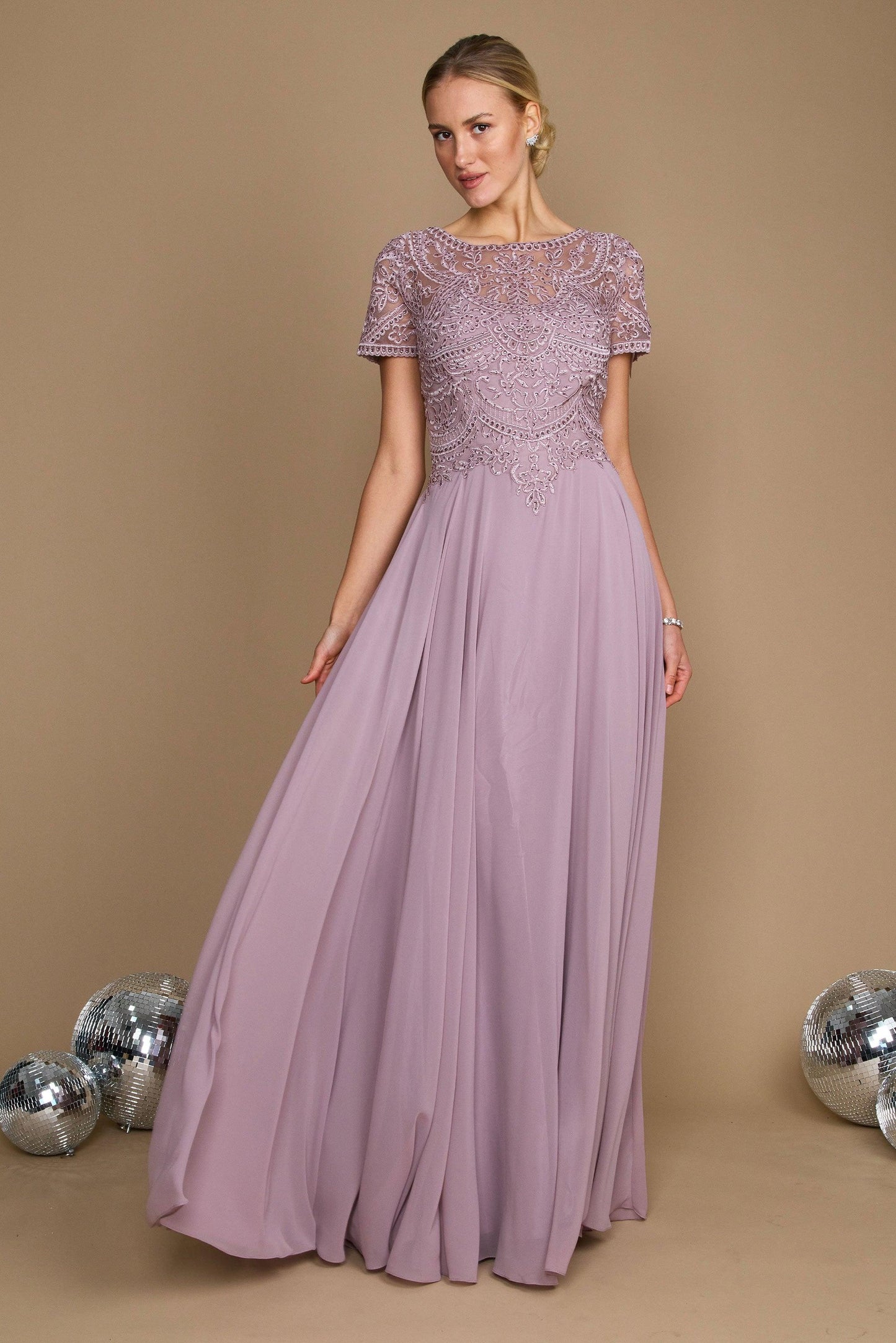 Mother Of The Bride Dress Chiffon Glam For Moms Street-Wave
