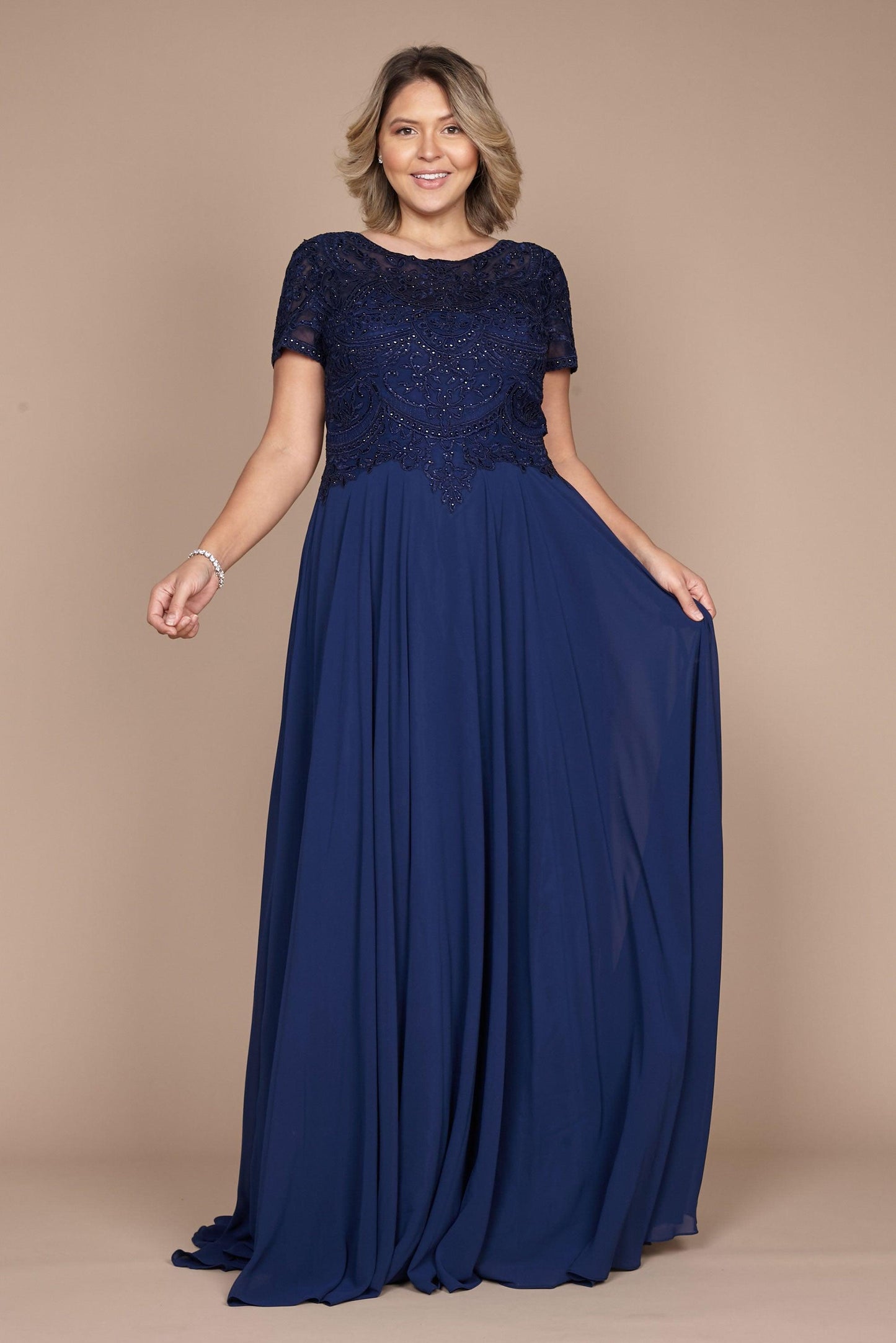 Mother Of The Bride Dress Chiffon Glam For Moms Street-Wave