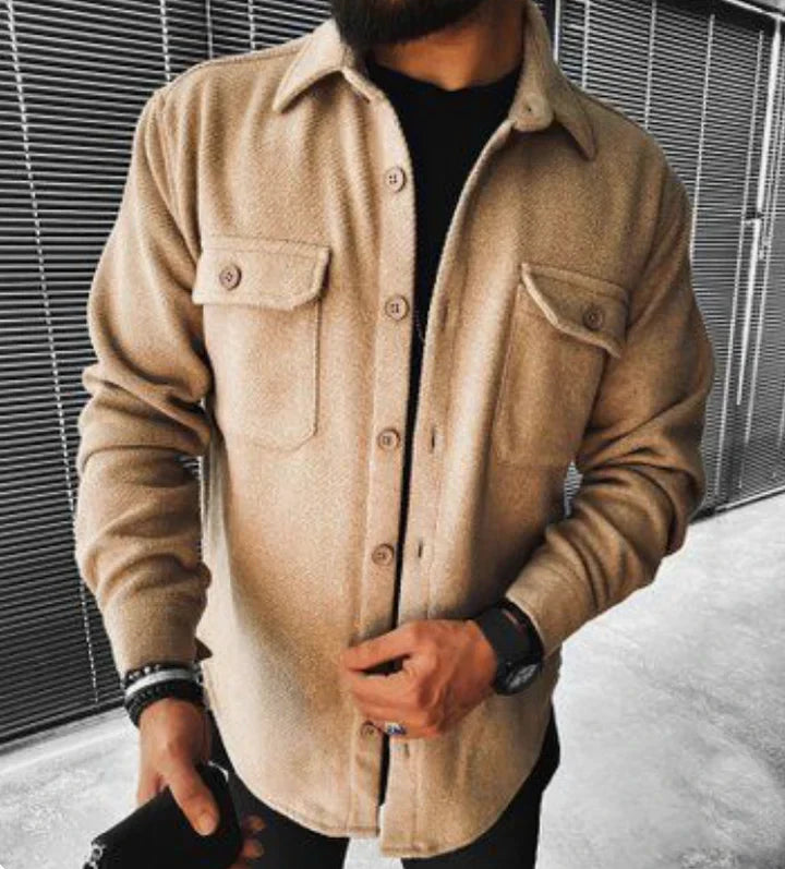 Street-wave Men's Winter Designer Jacket Warm Everyday Coat With Classic Fit For Everyday Wear