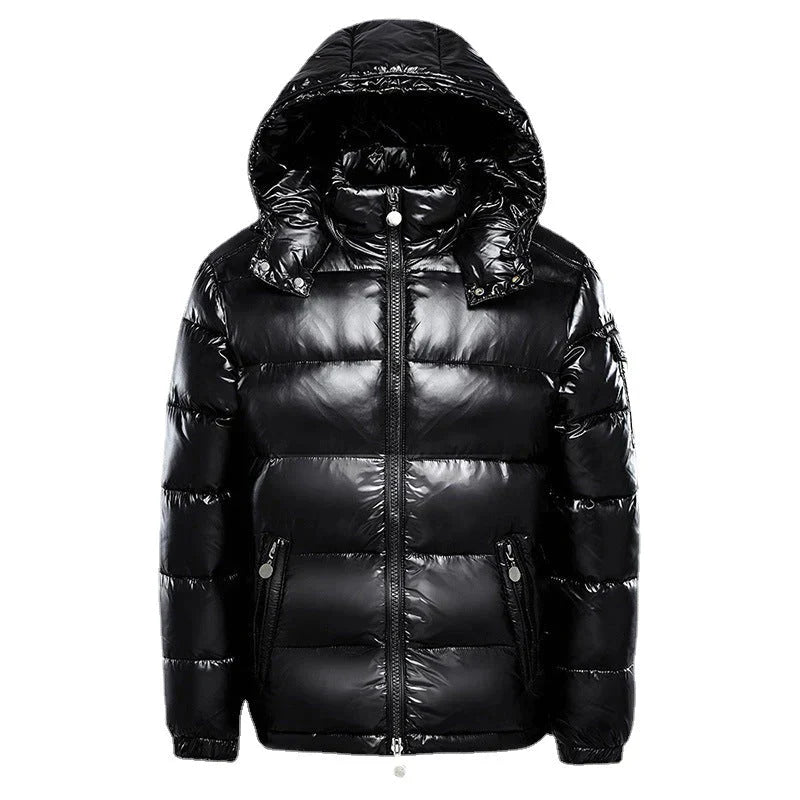Street Wave Lightweight Warm Down Jacket For Men With Full Zip Hooded Comfort And Style