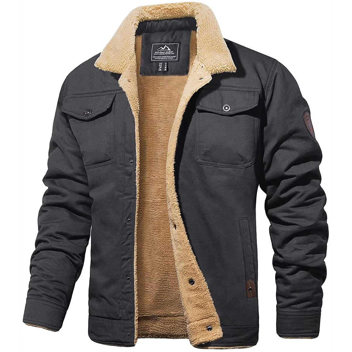 Street-wave Vintage Bomber Jacket for Men - Warmth, Rugged Durability, Versatile Style