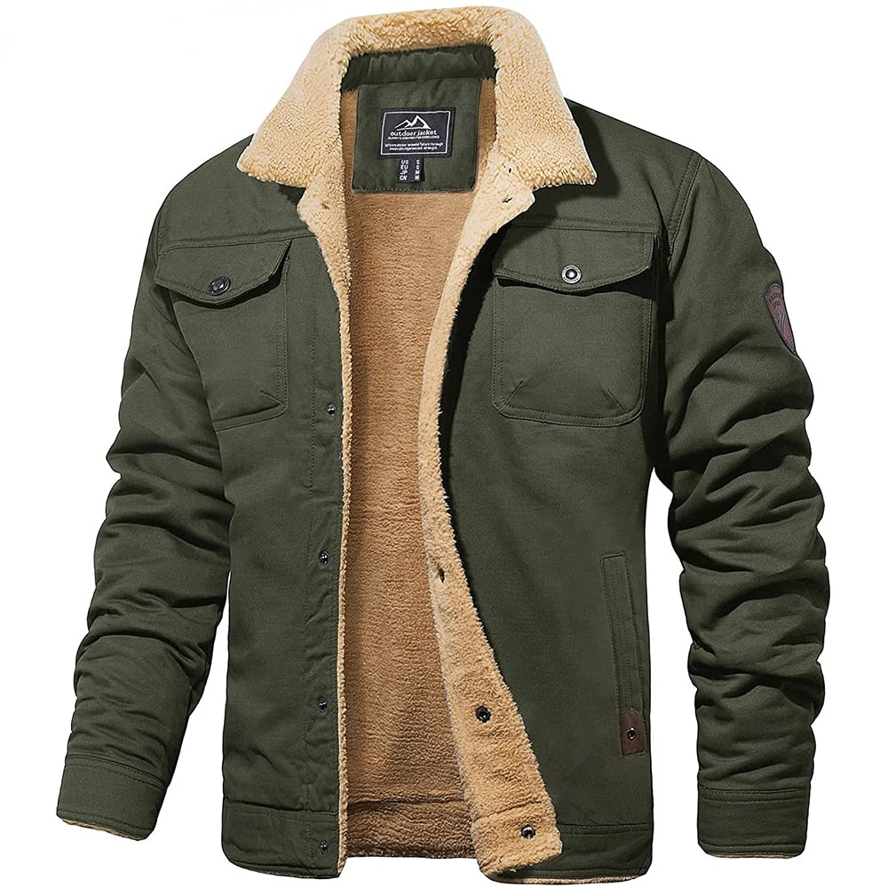 Damian Sherpa Jacket Street-Wave Cozy Fleece Lining For Everyday Workwear